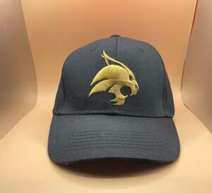 Captivating Headgear Texas State Bobcats Embroidered Logo Adjustable Hat Black